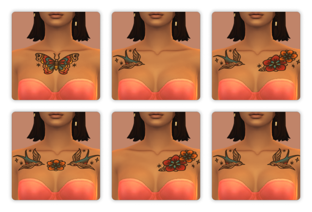 Preview of myshunosun's chest tattoo designs set.