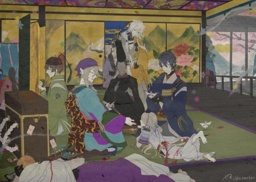 eveninggleambetweenclouds:  Toukenranbu × Mononoke 