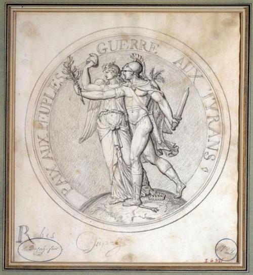 Peace to the Peoples, War to the TyrantsAugustin Dupré, circa 1792. Musée Carnava