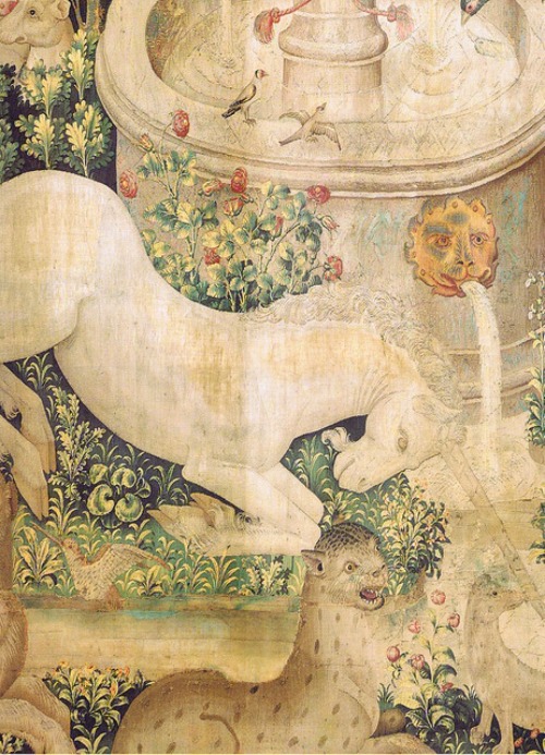 templeofapelles:The Unicorn is Found (detail)  New York City, Metropolitan Museum, The CloistersThe 