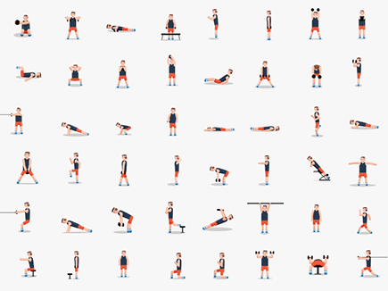 unsounded:awesome all types of workout in one image