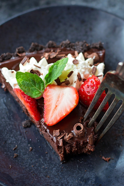 sweetoothgirl: Triple Chocolate Tart