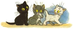 ruscatontheroof:  “Three kittens” V.Suteev