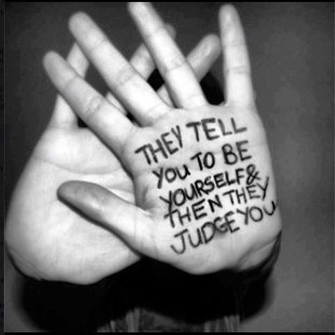 They tell you to be yourself then they judge you&hellip; #anxiety #suicidal #suicide