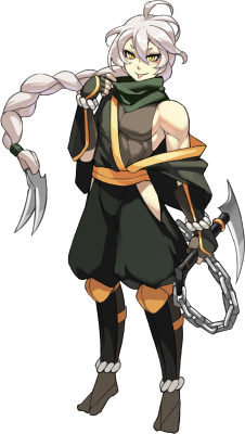 indivisiblerpg:  Don’t worry, we didn’t forget! This Incarnation reveal got a little lost in the intense hype of the campaign’s final moments, so here he is:~ Ren ~A master of his unique weapon, a poison-bladed chain scythe he calls “Fang”,
