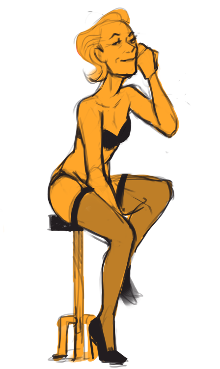 the nsf w chelldos from the stream &gt;B) glados in black lingerie is my new fav thing