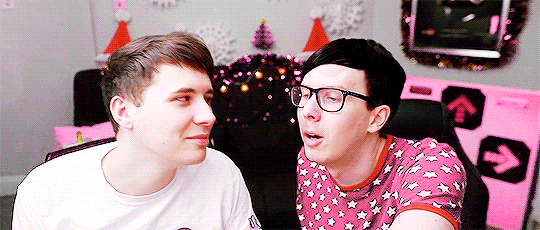 philsextendedbday:  martisun:  here’s a bunch of gifs of dan looking at phil like