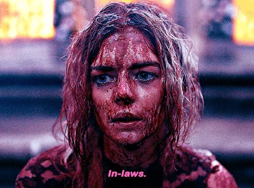 thebabysitter:When you marry into this family, you have to play a game.SAMARA WEAVING
