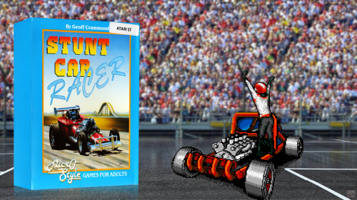 Atari ST Box Art Wallpaper: Stunt Car Racer by Aurelien Vaillant aka Wasabim