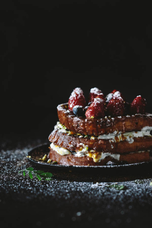 Brioche French Toast with Berries and Caramel Sauce recipe at Foolproof Living