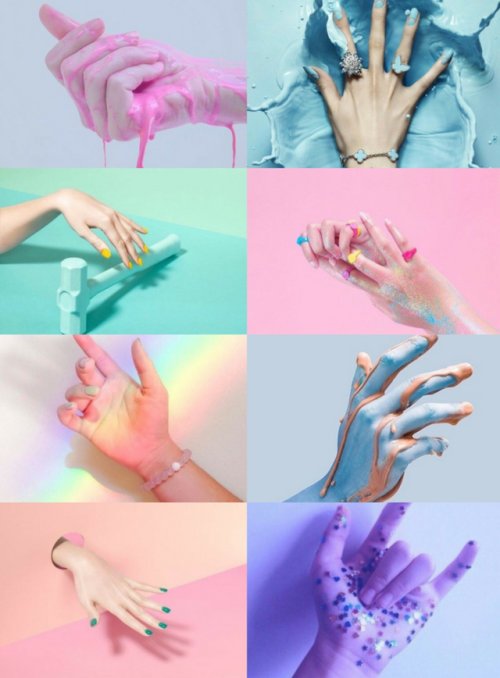 mypieceofculture: Body Aesthetics // Pastel Hand Requested 
