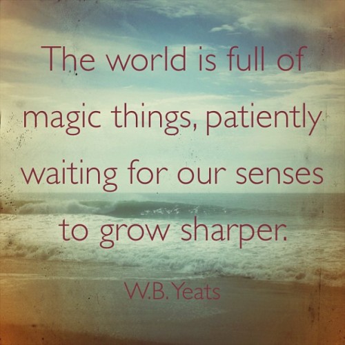 moon-willow:  “The world is full of magic things, patiently waiting for our senses to grow sharper.  ― W.B. Yeats.               Made with @instaquoteapp. #instaquote #quote #magic #ocean #nature