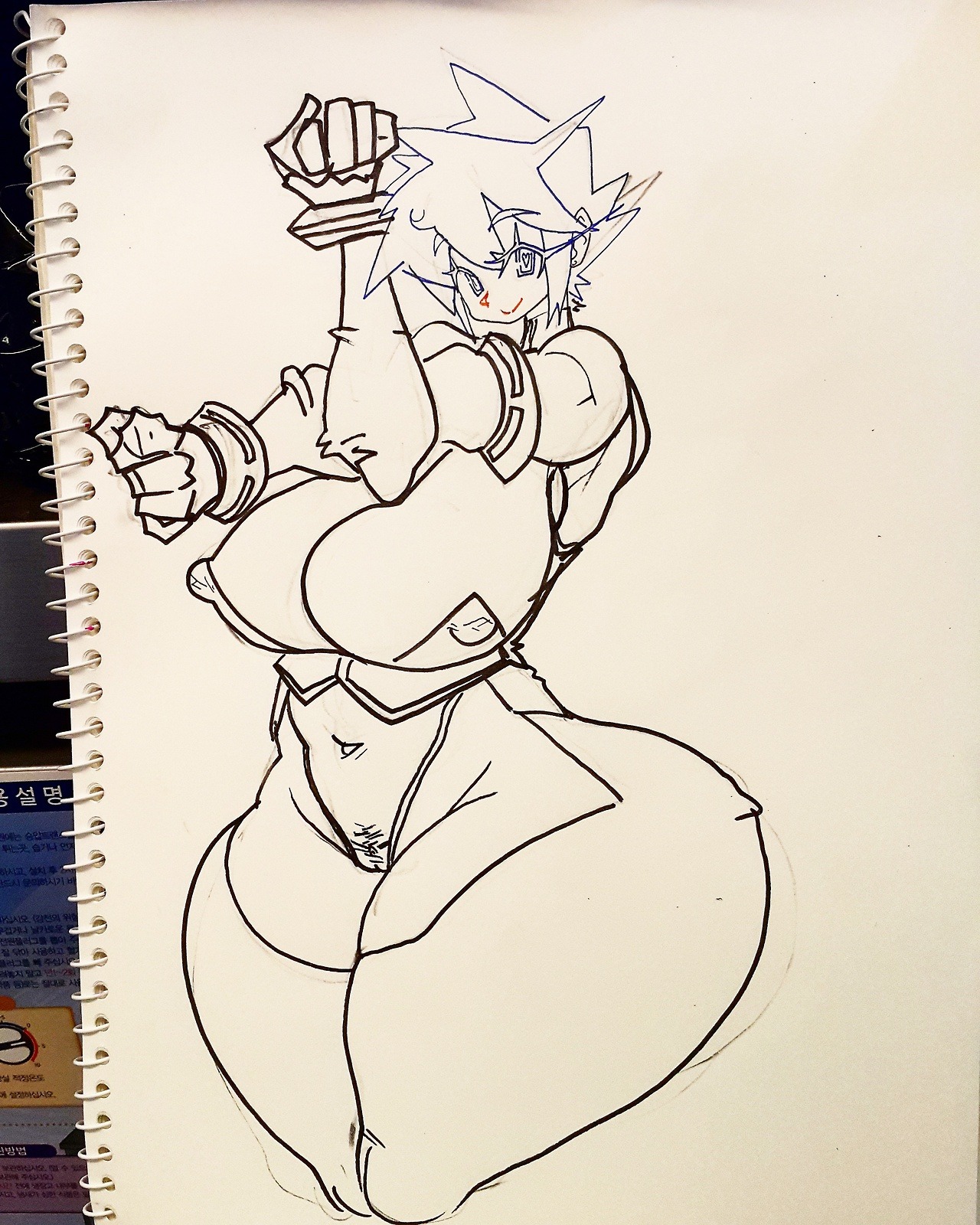 gynoidherring:Giftart for @weardown-rocksalt OC!