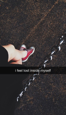 i feel lost inside myself on We Heart It.