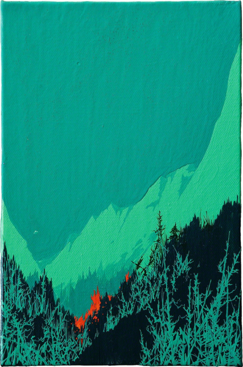 wtxch:Zhou Fan (Chinese, b. 1983)Landscape 00:27, 2005Acrylic on canvas