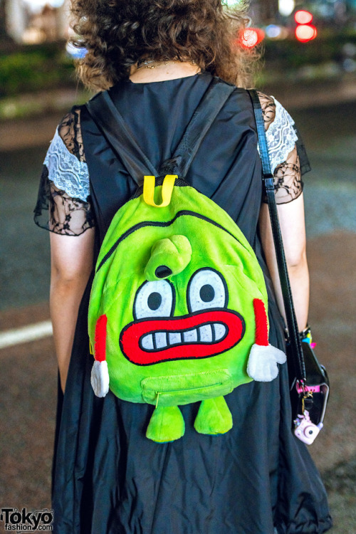 Lina and Kana on the street in Harajuku wearing handmade fashion along with items by Murral, Codona 