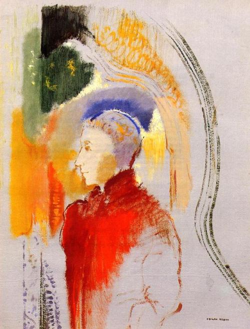 A Figure by Odilon RedonSize: 39x52 cmMedium: watercolor on paper