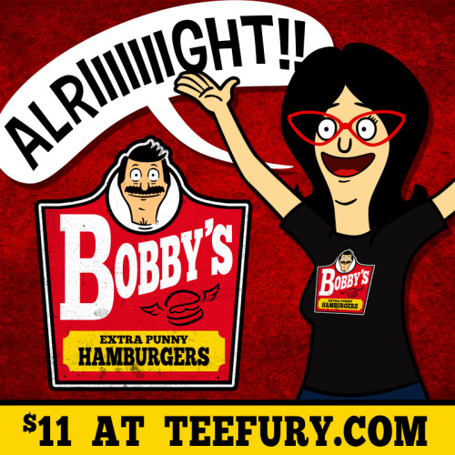 drawblairdraw: BOBBY’S Head on over to TeeFury to scoop up my new Bob’s Burgers design. 