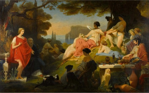 hildegardavon:Henri-Frédéric Schopin, 1804-1880Telemacus and Calipso, n/d, oil on canv