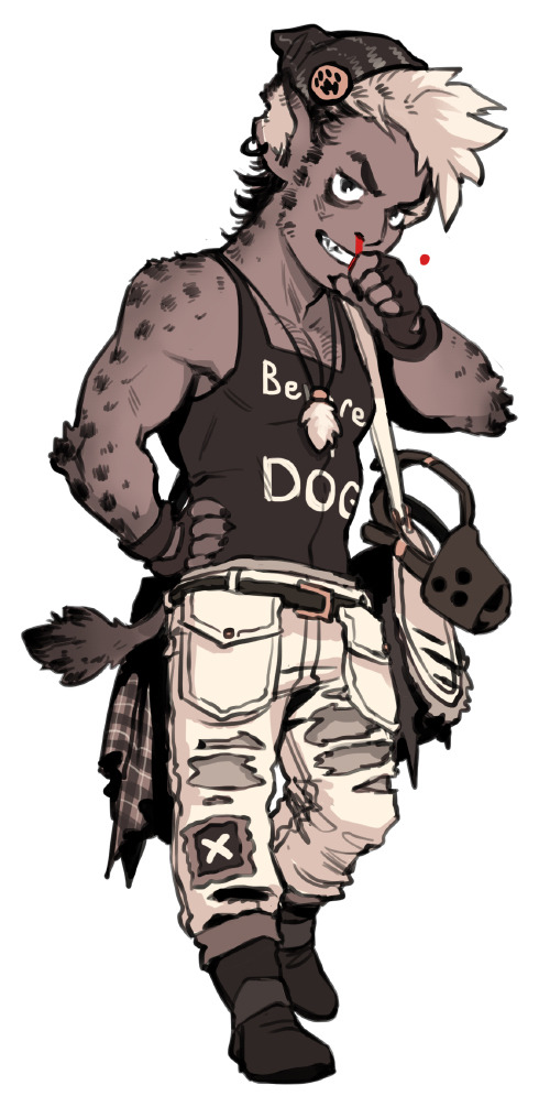 tzysk:  Loel the werehyena for Gaia Online’s newest CI~ 