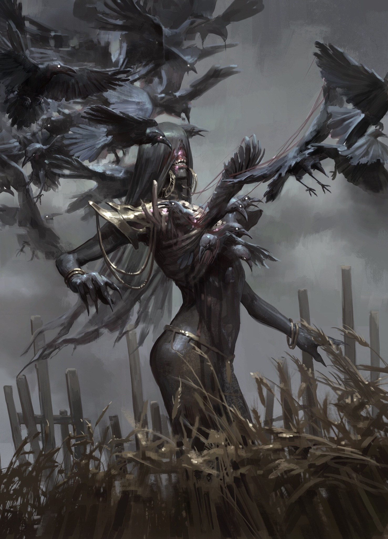 hadesbeast:Artist Daria Rashev&hellip;Crow queen😈 ~ßεศş†~
