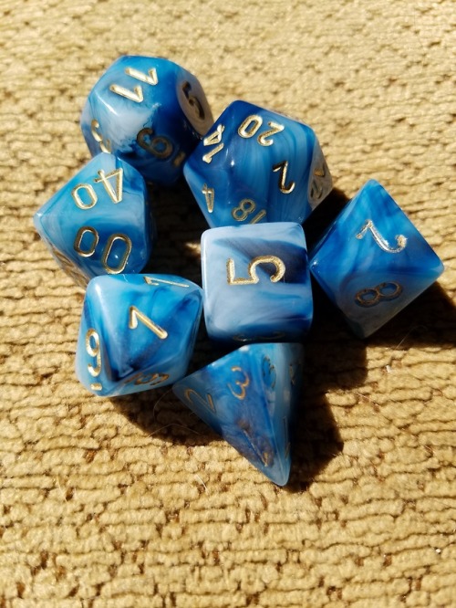 Chessex Phantom Teal and Gold!