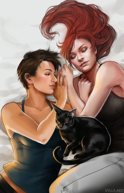 vylla-art: Natasha, Maria, and Liho for avesnongrata.