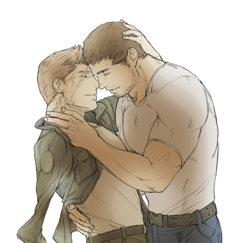 yummy-yaoi:  puppypiers69:  Tarowo | Works Part 4Updating with the best from Taro’s latest batch <3    Piers Nivans & Chris Redfield from Resident Evil  