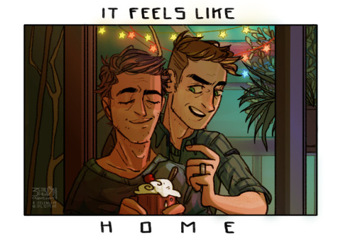 redraw of my januare  workFandom: SupernaturalCharacters: Dean Winchester, CastielArt blog: zel