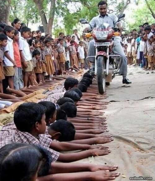 ……..  That kid on the end really isn’t fucking sure he wants to do this…