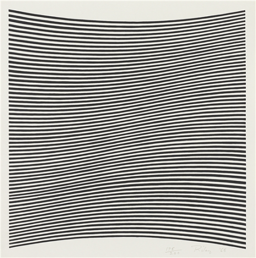  Bridget RileyUntitled (La Lune en Rodage - Carlo Belloli), 1965Screenprint, on wove paper29.5 x 29.3 cm 