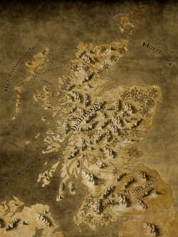 callumogden: Map of Scotland Drawn in a fantasy Lord of Rings / The Hobbit style. Some people wondered if I was selling prints for this or would sell the original files. Id rather just share it and people can do what they want with it from there.  Below
