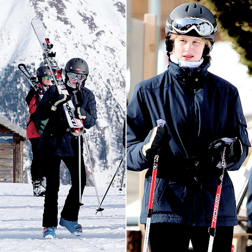 theroyalsandi: Lady Louise Windsor as she hit the slopes in the exclusive Swiss St Moritz resorts |