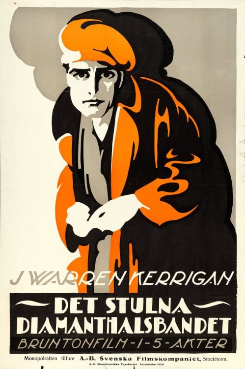 The Stool Pigeon, 1915 (Swedish poster, film lost)This film was Lon Chaney’s first film as a directo