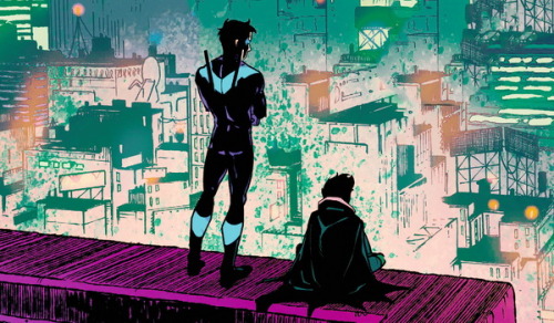 nytewing: Dick Grayson and Damian Wayne in Nightwing #20