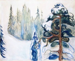 thunderstruck9:  Edvard Munch (Norwegian, 1863-1944), Winter, 1899. Oil and tempera on canvas, 65 x 79.5 cm. 