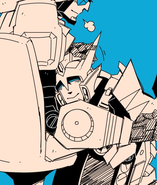 coralus:  royalwrecker:  Perceptor is sitting working on something in the lab. He doesn’t hear Drift come in but then again he never does until Drift either breaks something or puts his head on his free shoulder. As Drift goes over, he gets on his