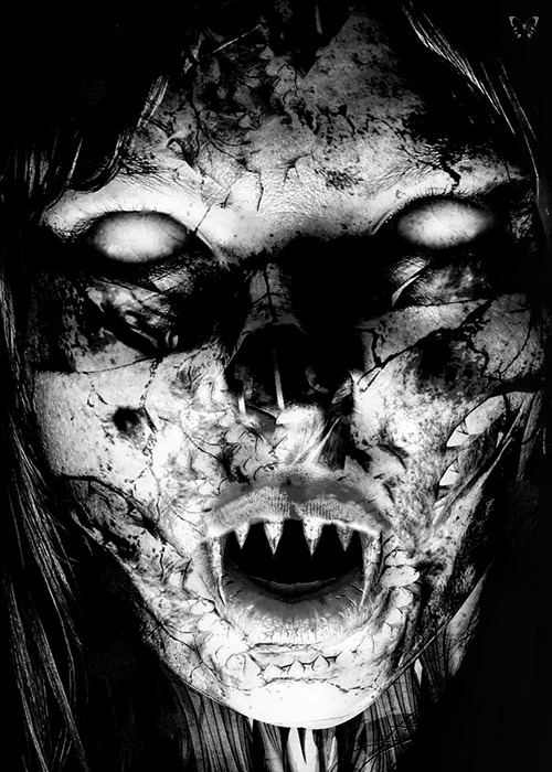 whitesoulblackheart:  The Horror by M Koushik Krishnan more edits here … Ƹ̴Ӂ̴Ʒ