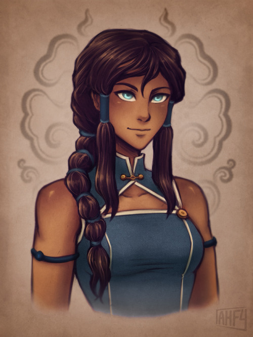 I liked the idea of older korra sporting a braid so yeahbased on l-a-l-o-u​’s design