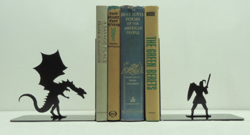 geekymerch:These awesome book ends can be found Knob Creek Metal Arts.