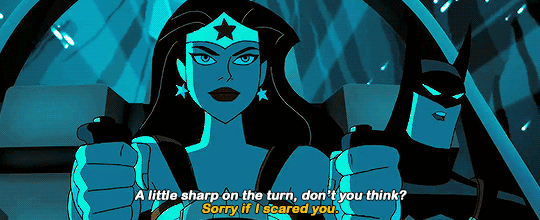 carterhol:#WonderBatKeywords: Tension (@fyeahwonderbat) Diana sassing Bruce: “You know, i