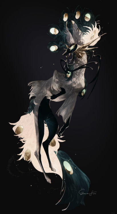 assovi: Malachite Lord Additional commission for the purchase of an adopt for rynafly @ twitter !