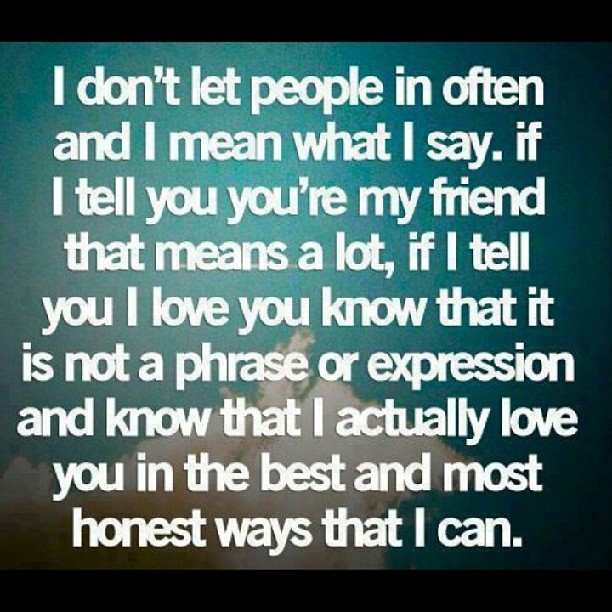 I don’t have time or space for temporary people in my life. So don’t make me