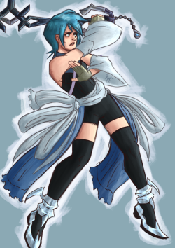 cloud-strifed:Happy Holidays @shambali! I was your secret santa! Here’s big sis aqua for you I hope you like it! Thank you @khsecretsanta for hosting this event