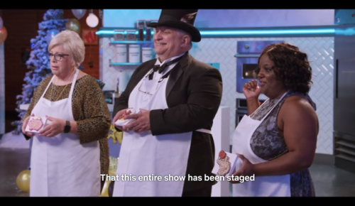 eggsaladstain: okay but pimento being a guest judge on a tv baking show that’s actually a fron