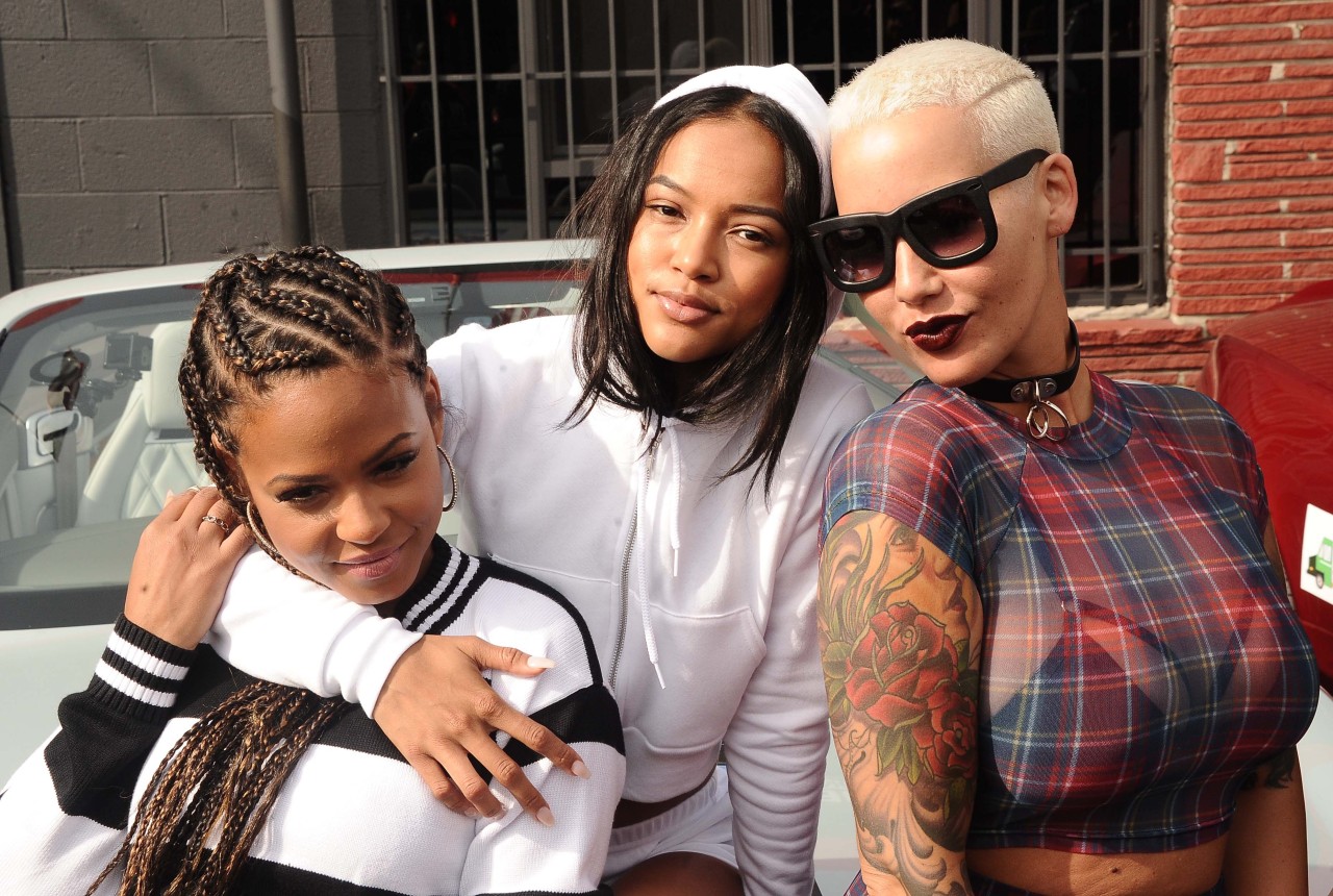 celebritiesofcolor:  Christina Milian, Karrueche Tran and Amber Rose get ready to