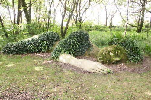 thepathofthewren:  thinkpagan:  Imbolc Blessings. The land will soon awaken from its slumber  This is the sleeping goddess sculpture at the Lost Gardens of Heligan in Cornwall. It’s a beautiful sculpture and she changes with the seasons. If you are