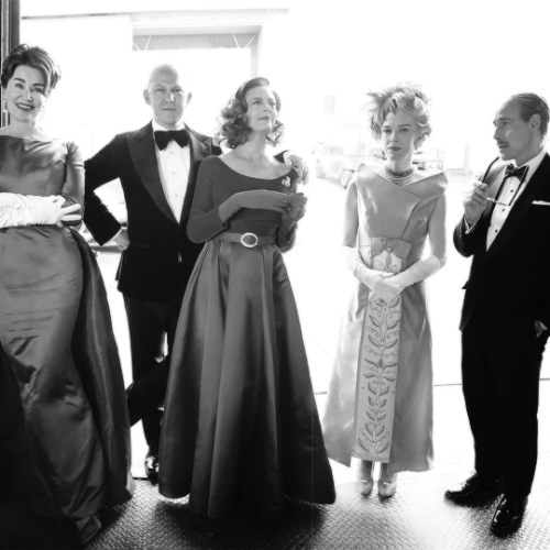 Jessica Lange, Ryan Murphy, Susan Sarandon, Judy Davis and Stanley Tucci Photographed by Tony Duran 