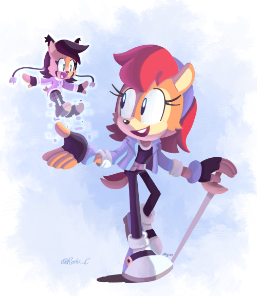  It’s been a while since I last drew my Sally design, so here she is again (plus a tiny Nicole