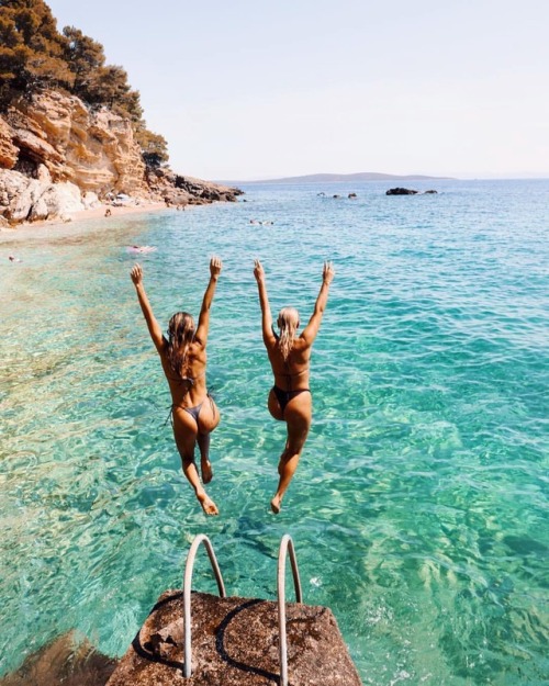 Who would like to jump into the crystal clear sea of #Hvar Tag a friend you would like to be here wi